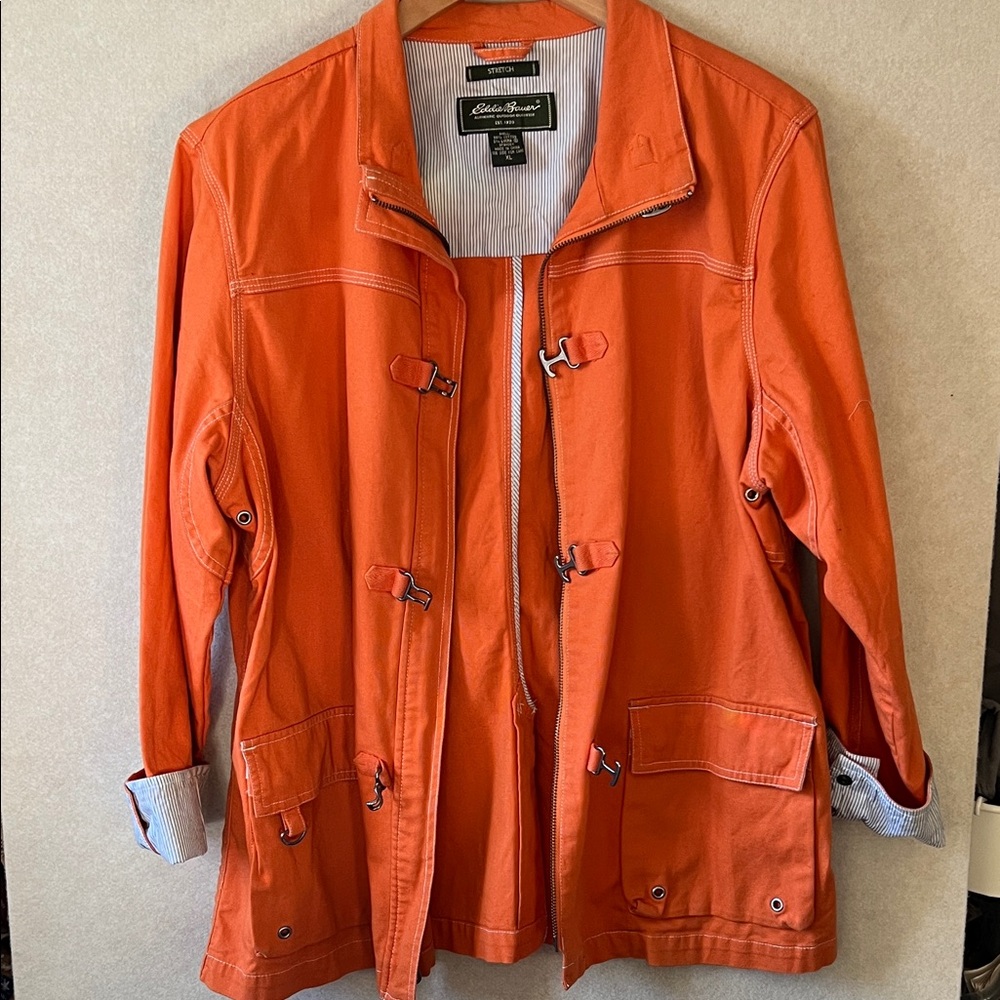 Eddie Bauer Women's Vibrant Orange Utility Jacket